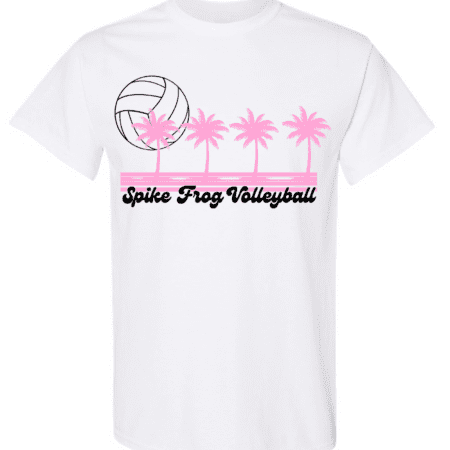 Spike Frog White Palm Tree Tshirt